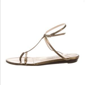 Jimmy Choo Metallic Leather Sandals
